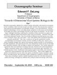 Oceanography Seminar- Edward F. DeLong (PDF)