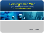 Pemrograman Web (Dulu Pemrograman Web Dasar) 4 SKS / Teori