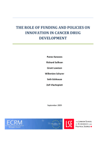 The role of funding and policies on cancer drugs (report)