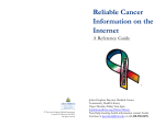 Reliable Health Information on the Internet: Cancer Supplement