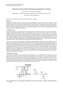 Subsurface Structure Model of Mount Merapi Using Receiver