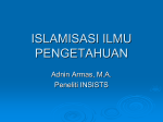 Islamnisasi Ilmu - Manajemen Pendidikan Dan Pemikiran Islam
