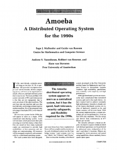 Amoeba--A Distributed Operating System for the 1990s,
