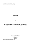 THE SYARIAH FINANCIAL STUDIES