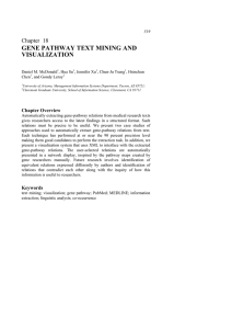 Chapter 18: Gene Pathway Text Mining and Visualization