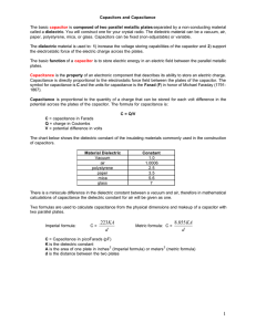 Capacitors/Capacitance