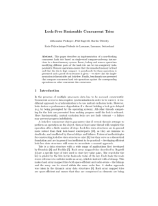 Lock-Free Resizeable Concurrent Tries