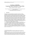 Variations on reliability: connecting climate predictions to climate policy