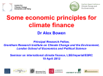 Some economic principles for climate finance