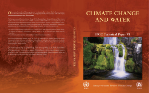 BATES et al 2008 Climate Change and Water