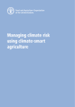 Managing climate risk using climate-smart agriculture