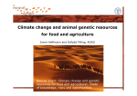 Climate change and animal genetic resources for food and agriculture