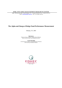 "The Alpha and Omega of Hedge Fund Performance Measurement"