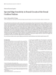 DCN principal cells respond to spectral edges, which requires additional inhibitory effects in DCN