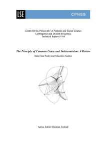 The Principle of Common Cause and Indeterminism: A Review