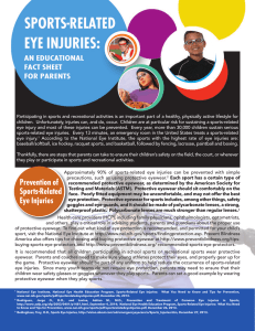 Sports Related Eye Injury Info
