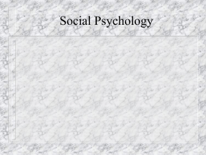 Ch.16 - Social Psychology