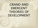 Grand and Emergent Theories