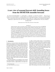 A new view of forecast skill: bounding boxes from the DEMETER Ensemble Seasonal Forecasts