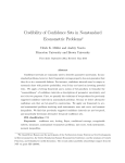 Credibility of Confidence Sets in Nonstandard Econometric Problems