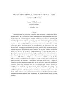Multiple Fixed Effects in Nonlinear Panel Data Models - Theory and Evidence