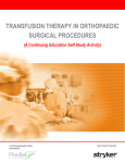 Transfuson therapy in orthopaedic surgical procedures