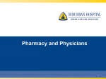 Suburban Hospital Pharmacy and Physicians