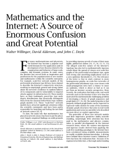 Mathematics and the Internet: A Source of Enormous Confusion and