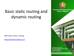 Dynamic Routing Protocols - E Learning UPN Veteran Yogyakarta