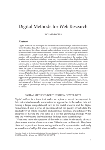 Digital Methods for Web Research