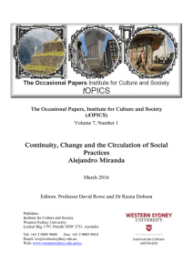 Continuity, Change and the Circulation of Social Practices