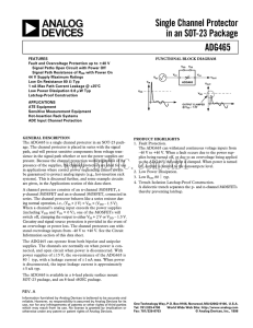 ADG465 数据手册DataSheet下载
