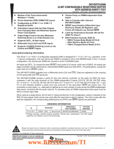 SN74SSTU32866 数据资料 dataSheet 下载