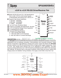 SP3220EU 数据资料DataSheet下载