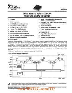 ADS5413 数据资料 dataSheet 下载