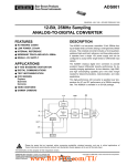 ADS801 数据资料 dataSheet 下载