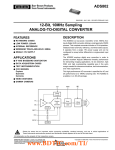 ADS802 数据资料 dataSheet 下载