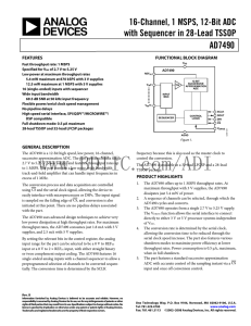 AD7490 数据手册DataSheet下载