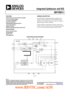 ADF4360-8 数据手册DataSheet 下载