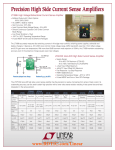 Precision High Side Current Sense Amplifiers