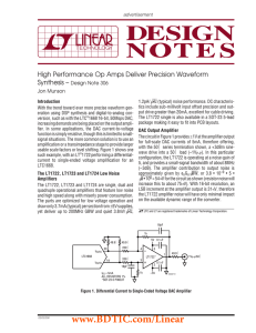 DN306 - High Performance Op Amps Deliver Precision Waveform Synthesis