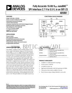 AD5061 数据手册DataSheet 下载