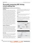 Accurately measuring ADC driving-circuit settling time (slyt262.PDF, 197 KB)