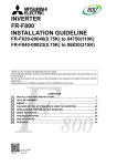 FR-F800 Installation Guidelines