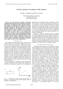 T.C. Neugebauer and D.J. Perreault, “Parasitic Capacitance Cancellation in Filter Inductors,” 2004 IEEE Power Electronics Specialists Conference, Aachen, Germany, June 2004, pp. 3102-3107.
