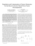G. Escobar, A.M. Stankovic, and D.J. Perreault, “Regulation and Compensation of Source Harmonics for the Boost-Converter Based Power Factor Precompensator,” 2001 IEEE Power Electronics Specialists Conference , Vancouver, Canada, June 2001, pp. 539-544.