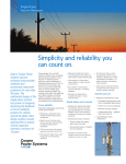Single-Phase Vacuum Reclosers, Simplicity and Reliability You Can Count On