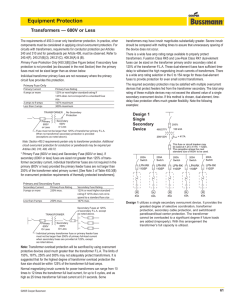 Transformer Protection