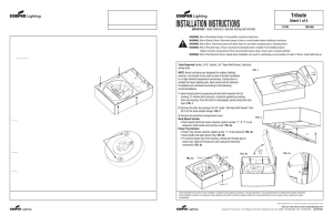 Installation Instruction Sheet for TR Tribute