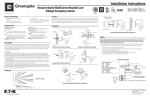 Passive Infrared Wall/Corner Sensor (OAWC-P-009L-H OAWC-P-009L-H-R) Installation Instructions - English